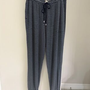 Soma Navy and White Striped Joggers